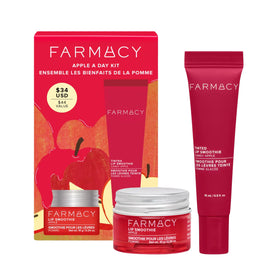 Farmacy Apple A Day Kit front packaging, gift-ready design for skincare lovers.