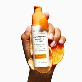 Farmacy routine image shows AM and PM use with daytime SPF reminder