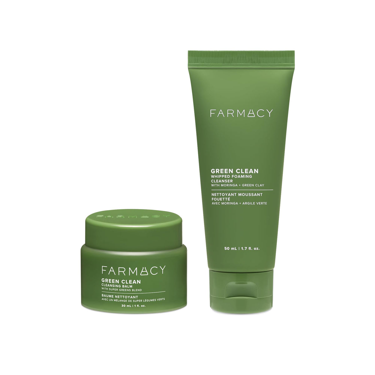Farmacy Deep Double Cleanse Gift Set bottle helps remove SPF and longwear makeup.