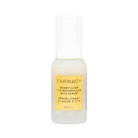 Farmacy Honey Glow serum bottle ready for a nighttime glow routine