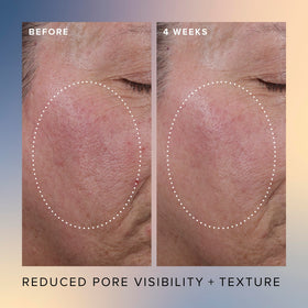 Silky texture swirl conveys light, hydrating exfoliant for the skin