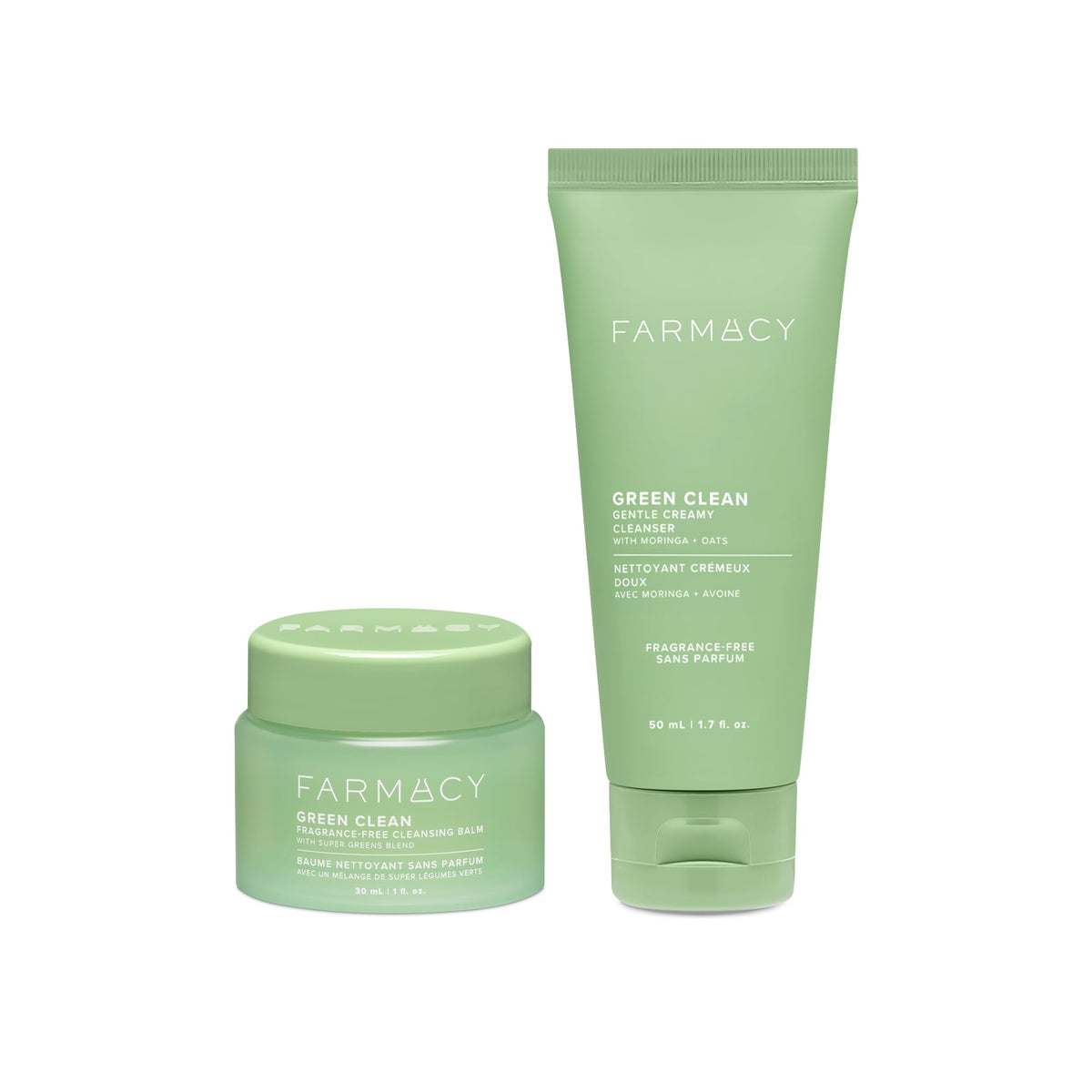 Farmacy Gentle Double Cleanse Balm Jar demonstrates makeup removal with soothing hydration