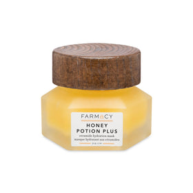 Farmacy Honey Potion mask close-up for intense hydration and dewy glow.