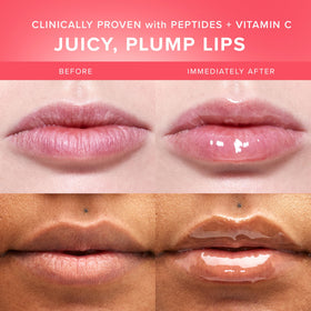 An image of the Farmacy Lip Smoothie packaging box on display.