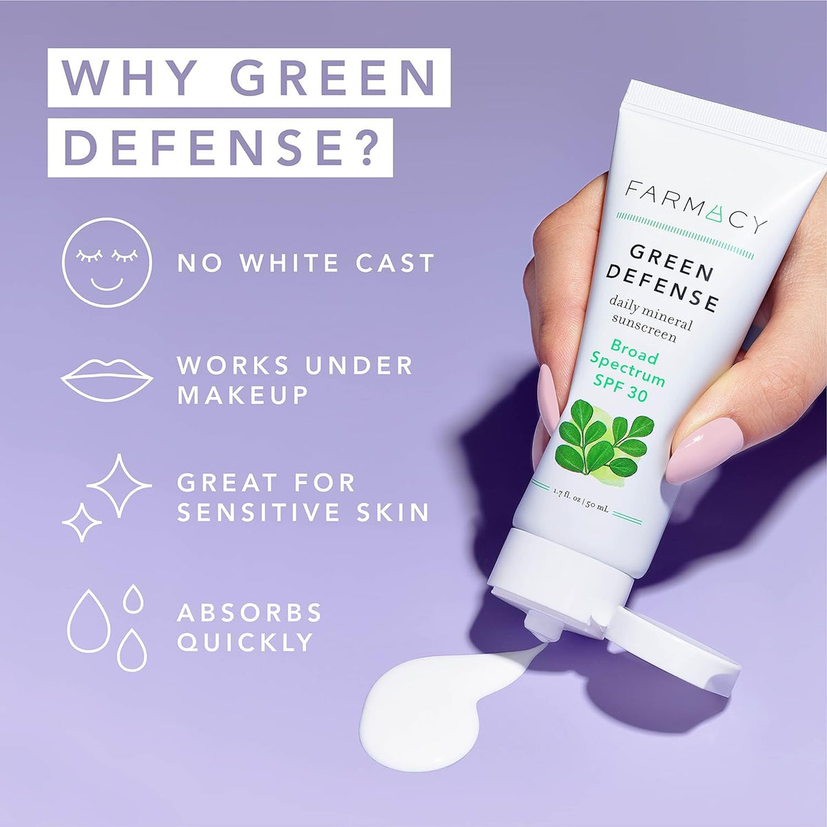 Farmacy Mineral Face Sunscreen ingredients highlight winter cherry and beta carotene for blue light defense