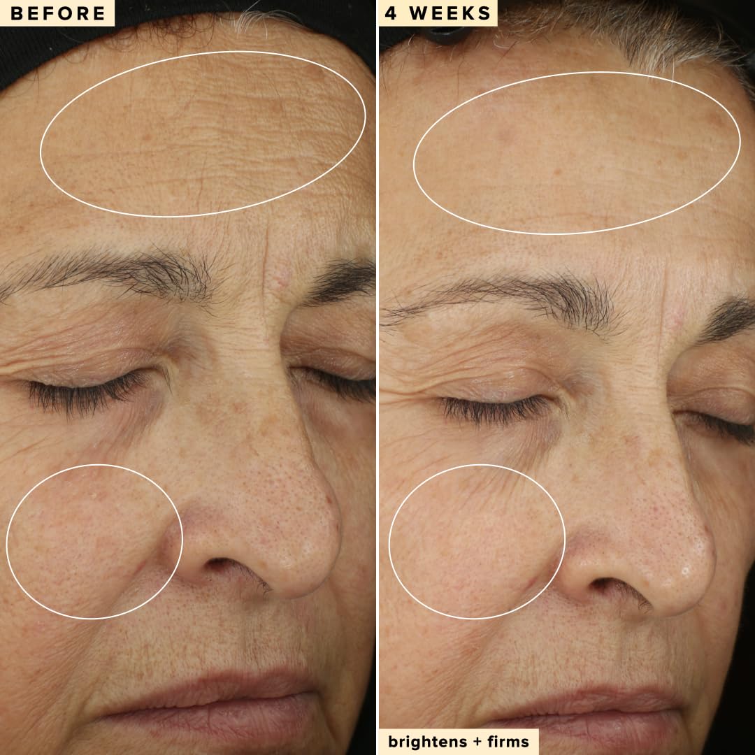 Farmacy serum texture swatch showing silky, oil-free feel
