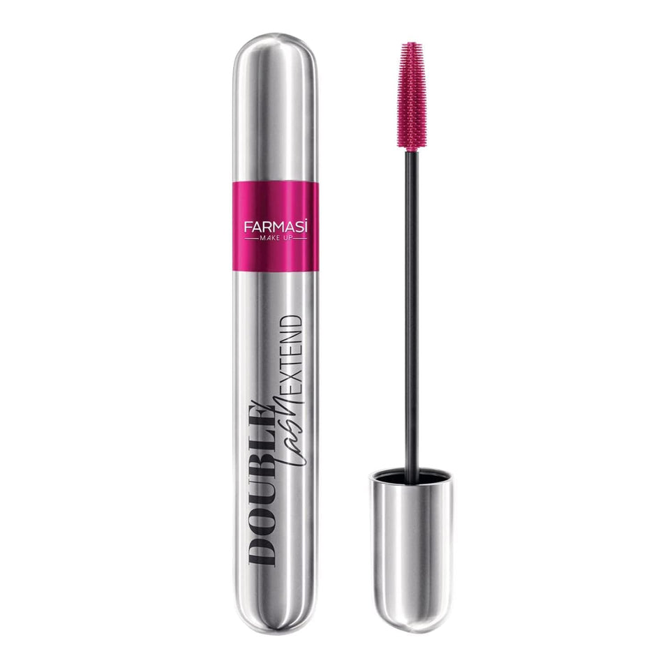 FARMASi Double Lash Extend Mascara two-step brush defines length and volume
