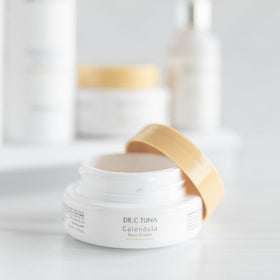 Farmasi Dr. C. Tuna Calendula Cream packaging highlights gentle formula for sensitive skin