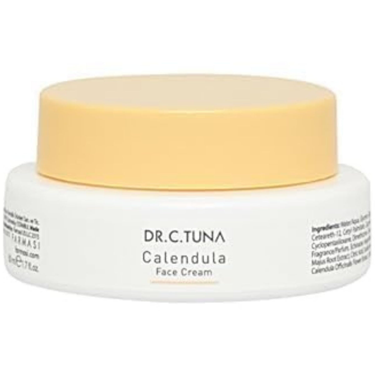 Farmasi Dr. C. Tuna Calendula Face Cream swatch demonstrates quick absorption