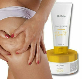 FARMASi Dr C Tuna Flaunt It body areas targets graphic shows arms legs tummy.