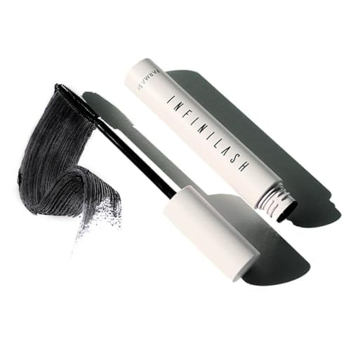 Applied lashes with Farmasi Infinilash Mascara showing defined coverage
