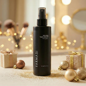 Farmasi Makeup Time Locker mist application cools skin while locking makeup in place