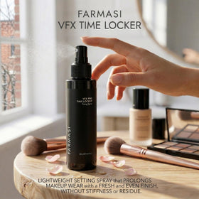 Farmasi Makeup Time Locker oil-free formula minimizes shine for natural wear