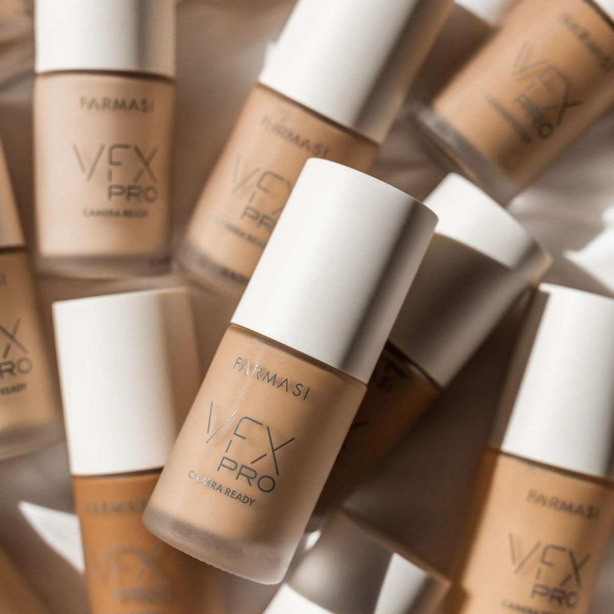 FARMASi VFX Pro natural beige shade swatch on skin for shade matching.