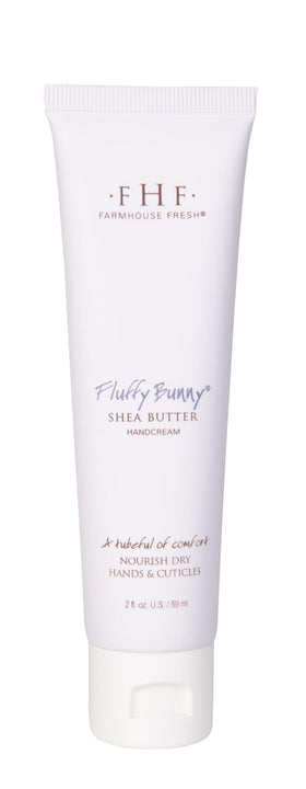 FarmHouse Fresh Fluffy Bunny hand cream Lavender Mint in use, ultra-hydration for dry hands