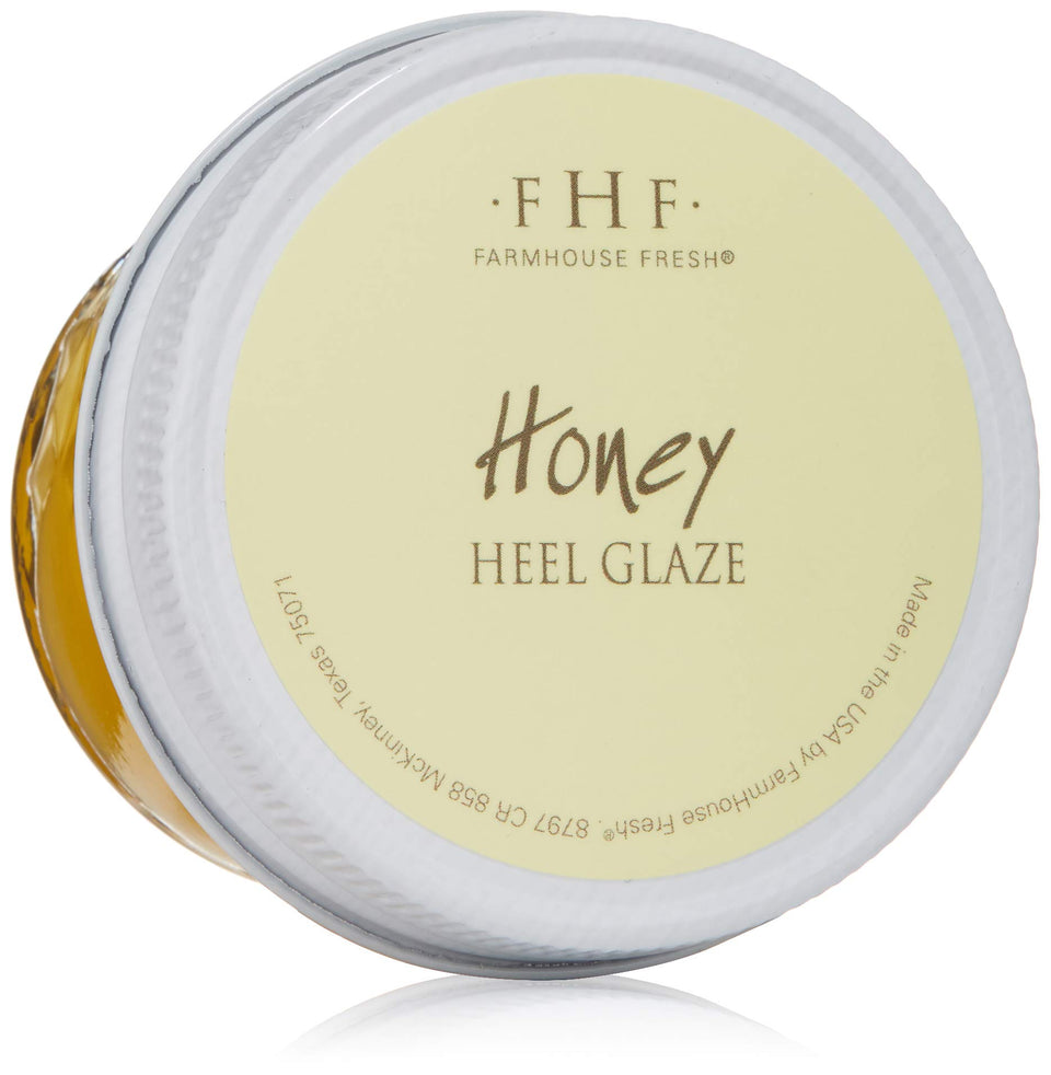 FarmHouse Fresh Honey Heel Glaze bottle delivering rich foot hydration.