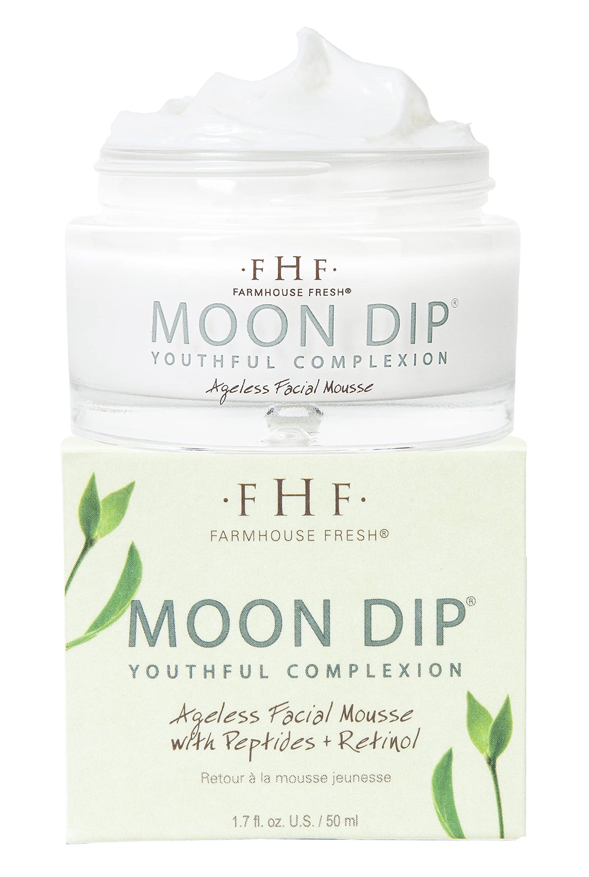Moon Dip mousse application demonstrates an easy daily ritual for renewed radiance.