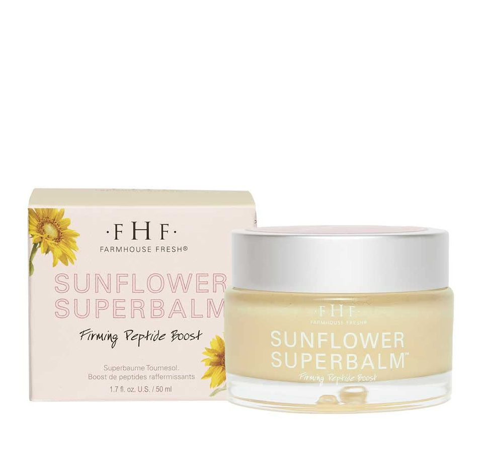 FarmHouse Fresh Peptide Moisturizer jar offering deep hydration and firming care for daily use.