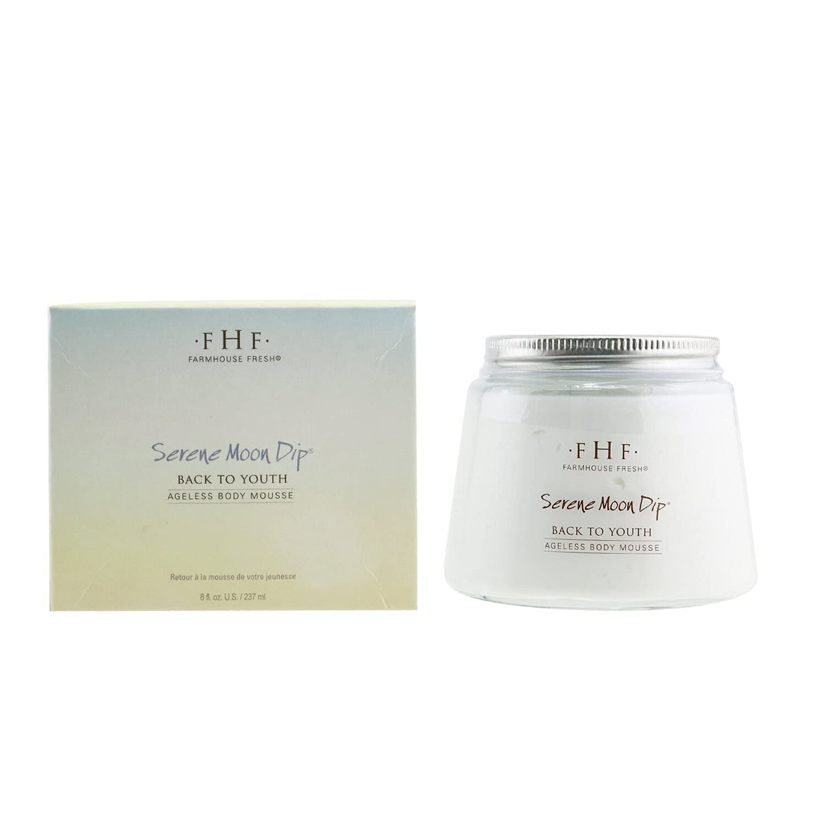 FarmHouse Fresh Serene Moon Dip foamy texture swirl promotes hydration and softness