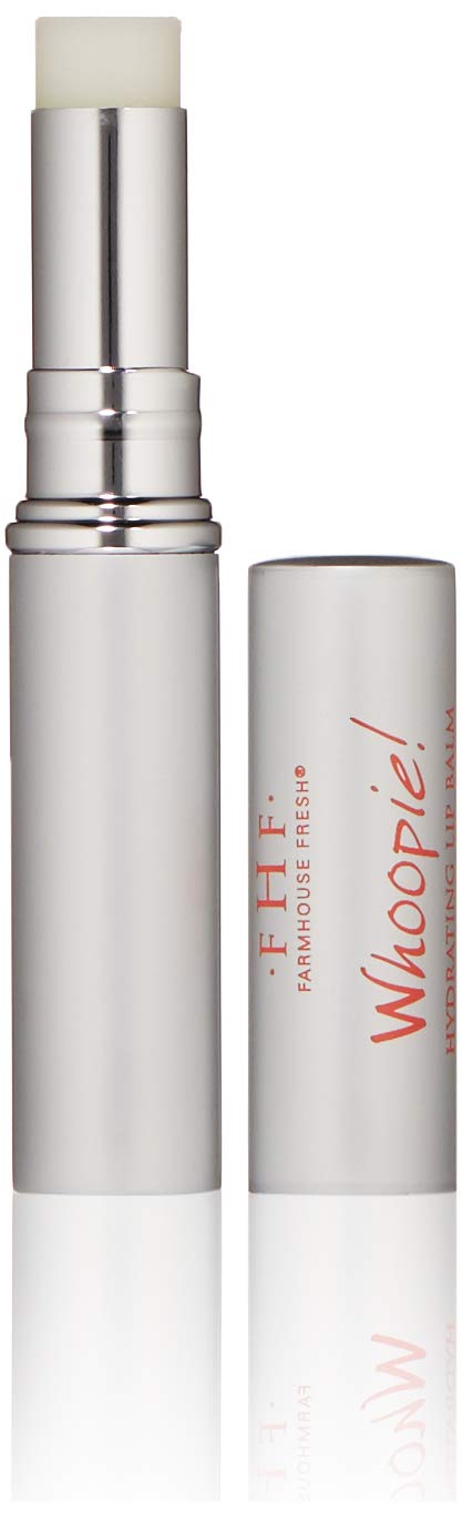 FarmHouse Fresh Whoopie Lip Balm tube ready for hydrating lips, rich texture