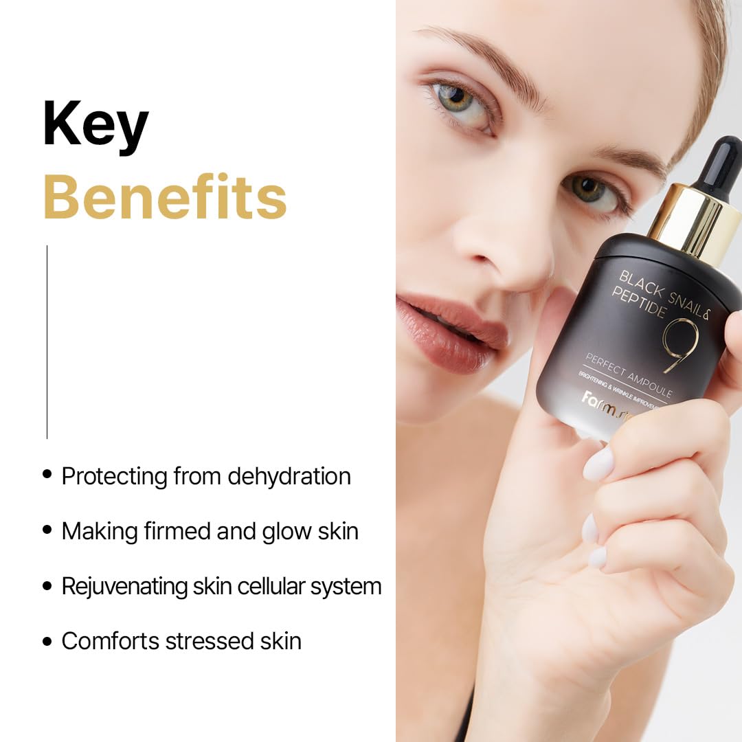 Farmstay bottle front packaging emphasizes premium skincare.