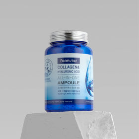 Farmstay collagen hyaluronic ampoule dropper indicates easy, precise application.