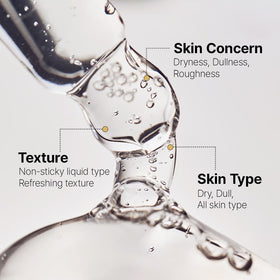 FarmStay toner close-up reveals lightweight, non-greasy formula for daily use.