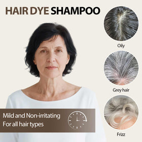 Farndu at-home color shampoo use steps showing quick 20-minute process.