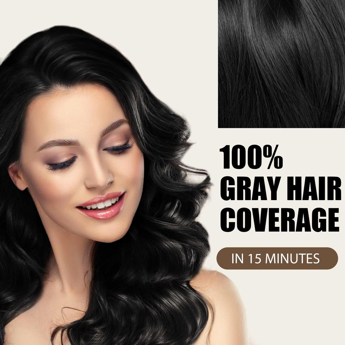 Farndu Hair Color Shampoo application being massaged into hair for even coverage.