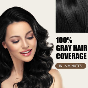 Farndu Hair Color Shampoo application being massaged into hair for even coverage.