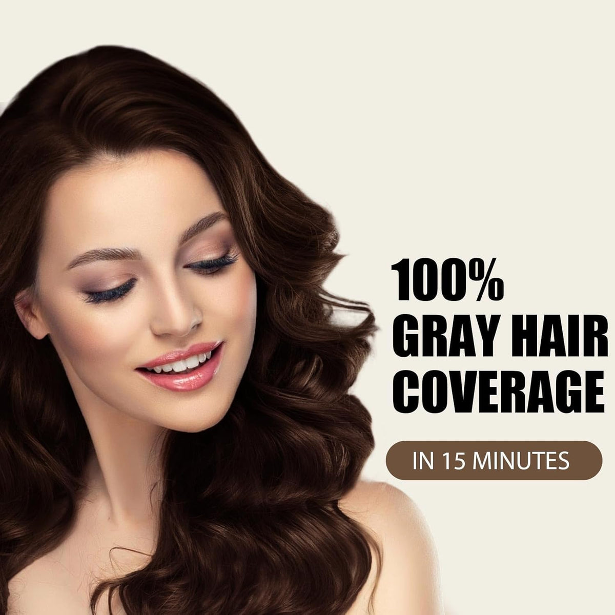 Farndu shampoo application scene demonstrates easy at home color for gray strands