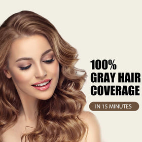 Farndu Light Brown Hair Dye Shampoo application demonstrates effortless at-home use.
