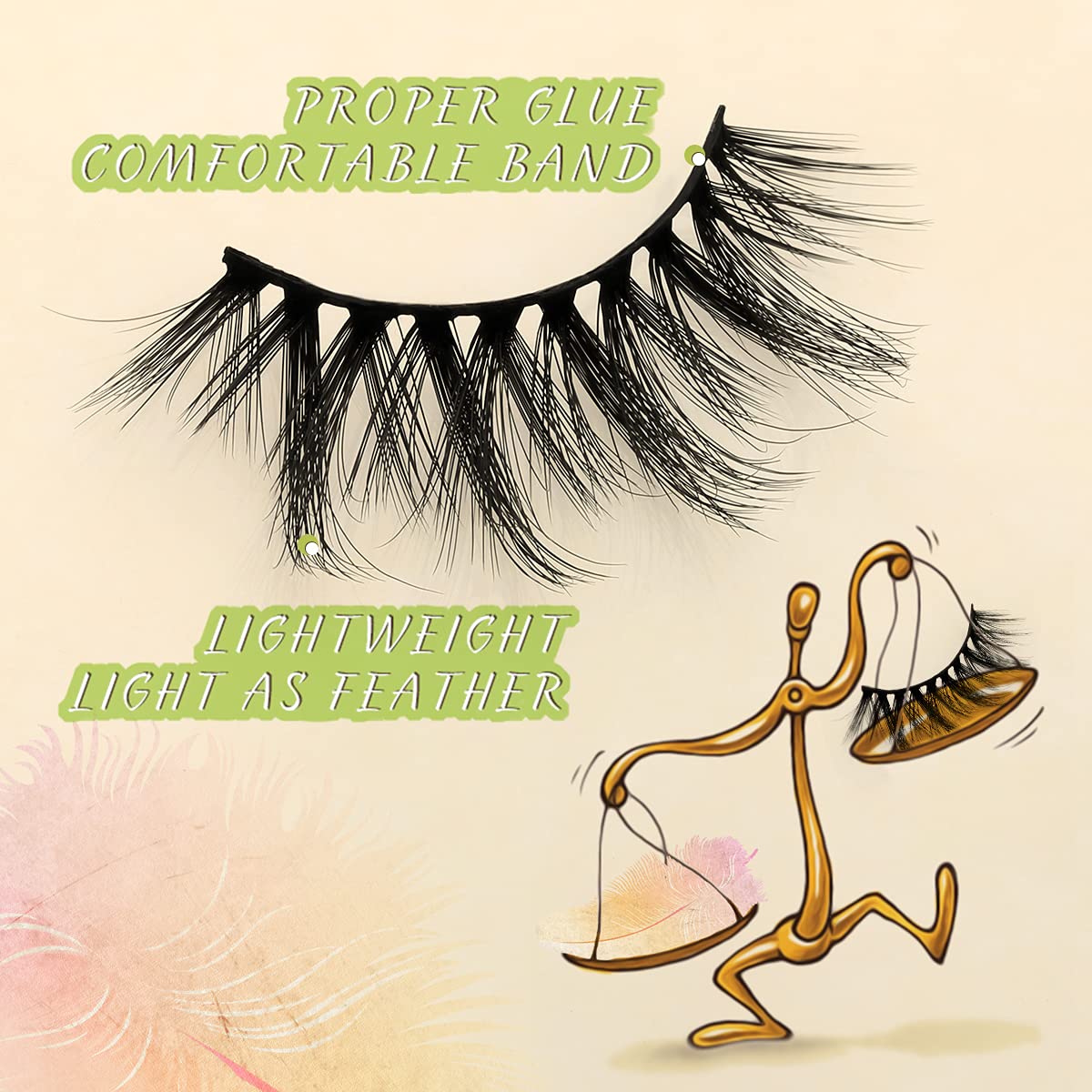 Farred 3D volume lashes 10-20mm for dramatic eye definition.