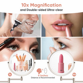 FASCINATE dimmable three-color lighting for natural-looking makeup