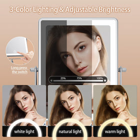 FASCINATE extended-arm foldable design saves space and angles easily.