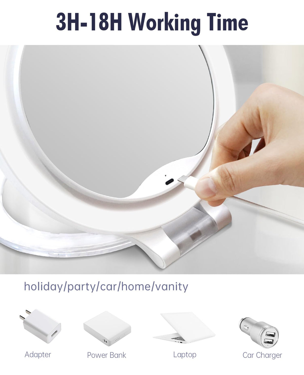 FASCINATE elegant gift-ready vanity mirror for loved ones and self-care routines.