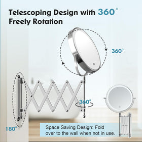 FASCINATE easy wall-mount installation keeps surfaces clean and organized.