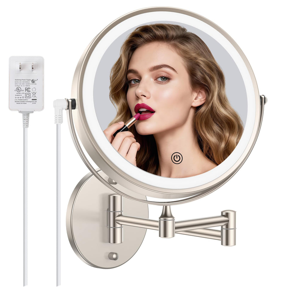 FASCINATE mirror with 1x/10x magnification for precise makeup
