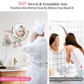 FASCINATE 360-degree swivel for easy angle changes
