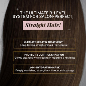 Fashion Gold daily use shampoo bottle supporting long-lasting straightness.