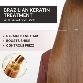 Fashion Gold keratin at-home kit enables salon-grade smoothing.