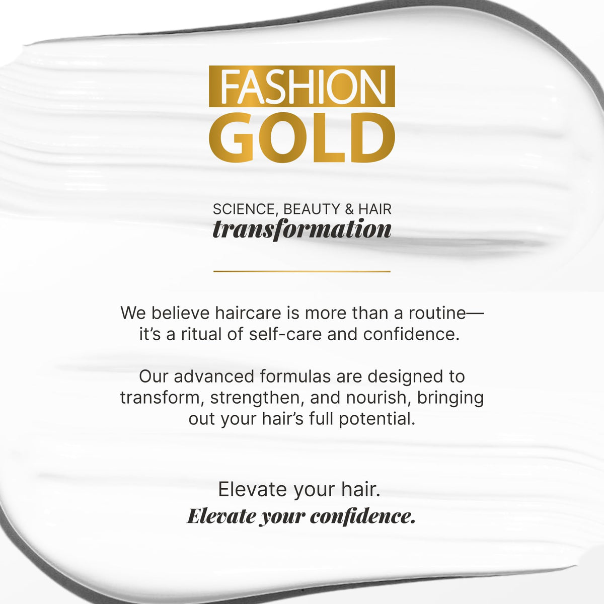 Fashion Gold Shampoo 300ml at-home salon care protects straightened texture.