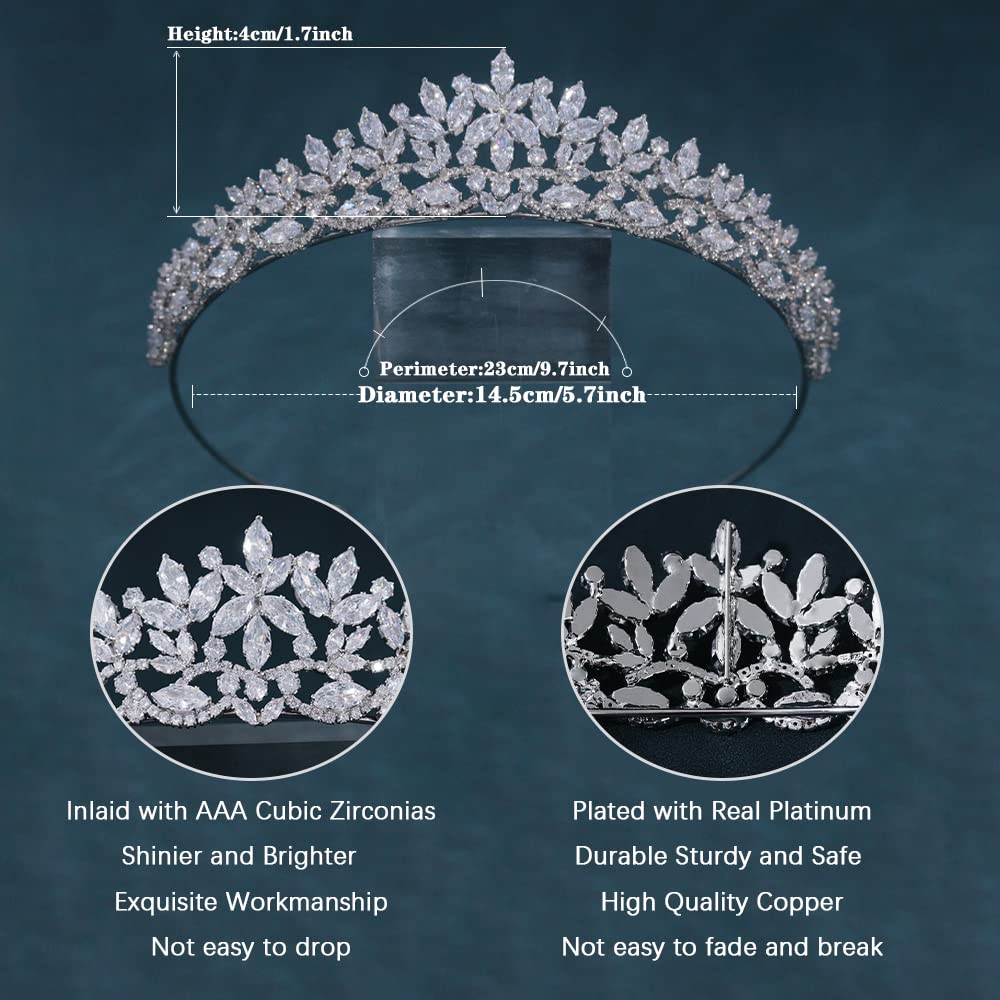 FASNAHOK handmade-dainty crown offers lightweight comfort for events