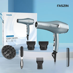 Faszin Ionic Salon Hair Dryer 2.5m cable offers flexible styling around the chair.