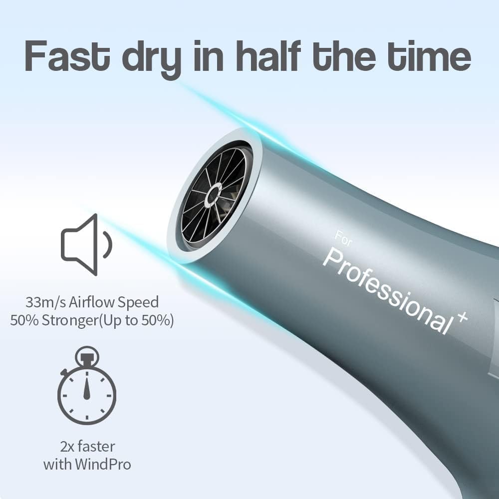 Faszin Ionic Salon Hair Dryer cool-button keeps styles set without extra heat.