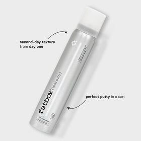 Fatboy Hair Spray Putty provides heavy hold for medium to thick hair types.