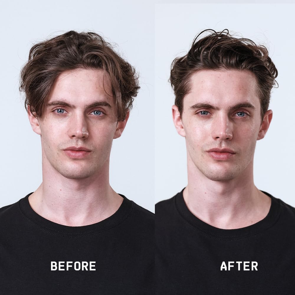 Fatboy Hair Spray Putty shake-and-spray technique builds volume with a natural finish.