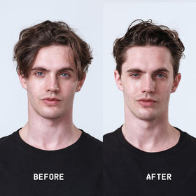 Fatboy Hair Spray Putty shake-and-spray technique builds volume with a natural finish.