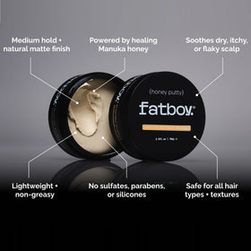 Fatboy Honey Putty texture close-up showing flexible hold.