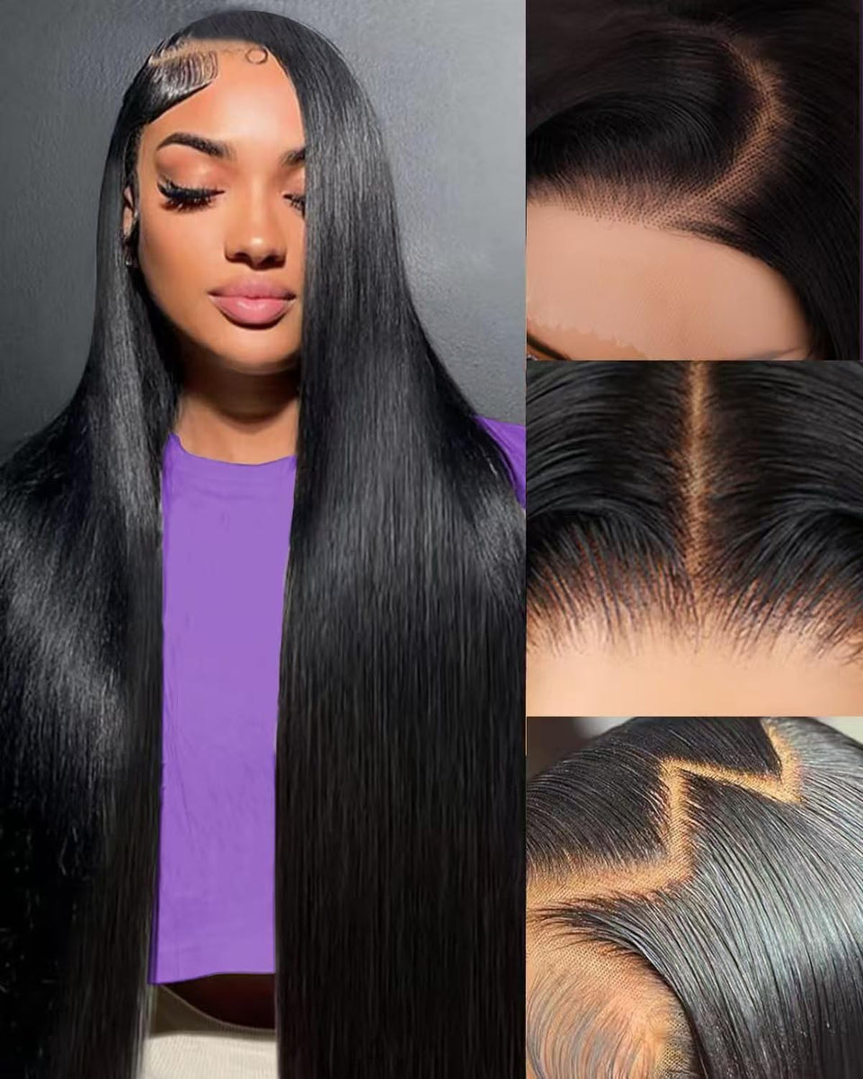 Fatemup 30-inch 13x6 straight lace front wig with natural-looking hairline for daily styling.